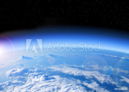 Picture of view of Earth from space